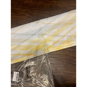 Country, yellow, and gray‎ valance curtains